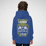 Personalized Name Youth Hoodie - Runs Through My Veins-4