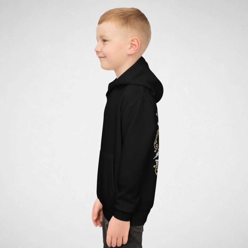 Personalized Name Youth Hoodie - Runs Through My Veins-7