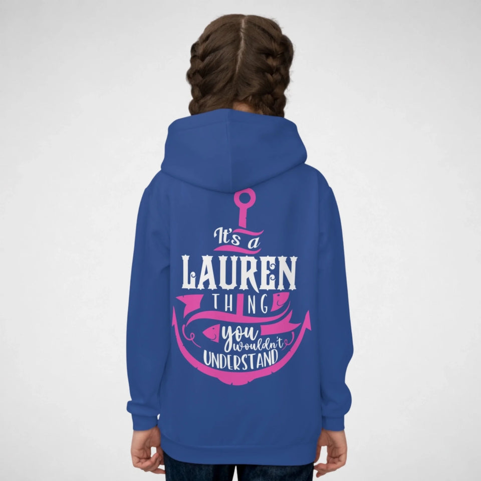 Custom Name Youth Hoodie - It’s A Name Thing - Anchor -4