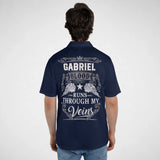 Personalized Name Polo Shirt - Runs Through My Veins-2