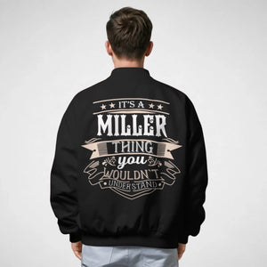 Personalized Name Bomber Jacket - It's A Name Thing - Vintage Typography