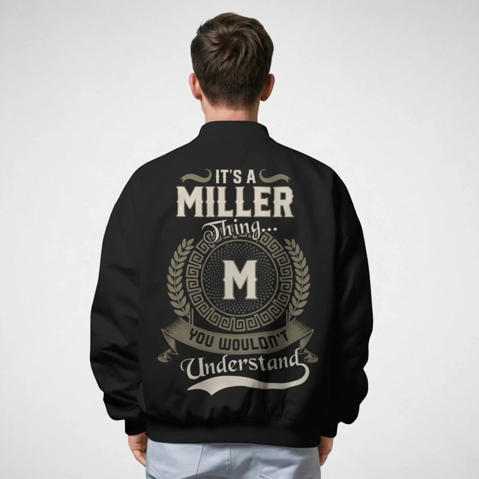 Personalized Name Bomber Jacket - It's A Name Thing - Vintage Crest Style
