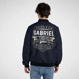 Personalized Name Bomber Jacket - It's A Name Thing - Vintage Typography-1