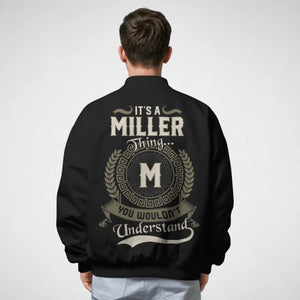 Personalized Name Bomber Jacket - It's A Name Thing - Vintage Crest Style-21