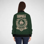 Personalized Name & Initial Bomber Jacket - It’s A Name Thing - Crest Style