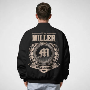 Personalized Name & Initial Bomber Jacket - It’s A Name Thing - Crest Style-83