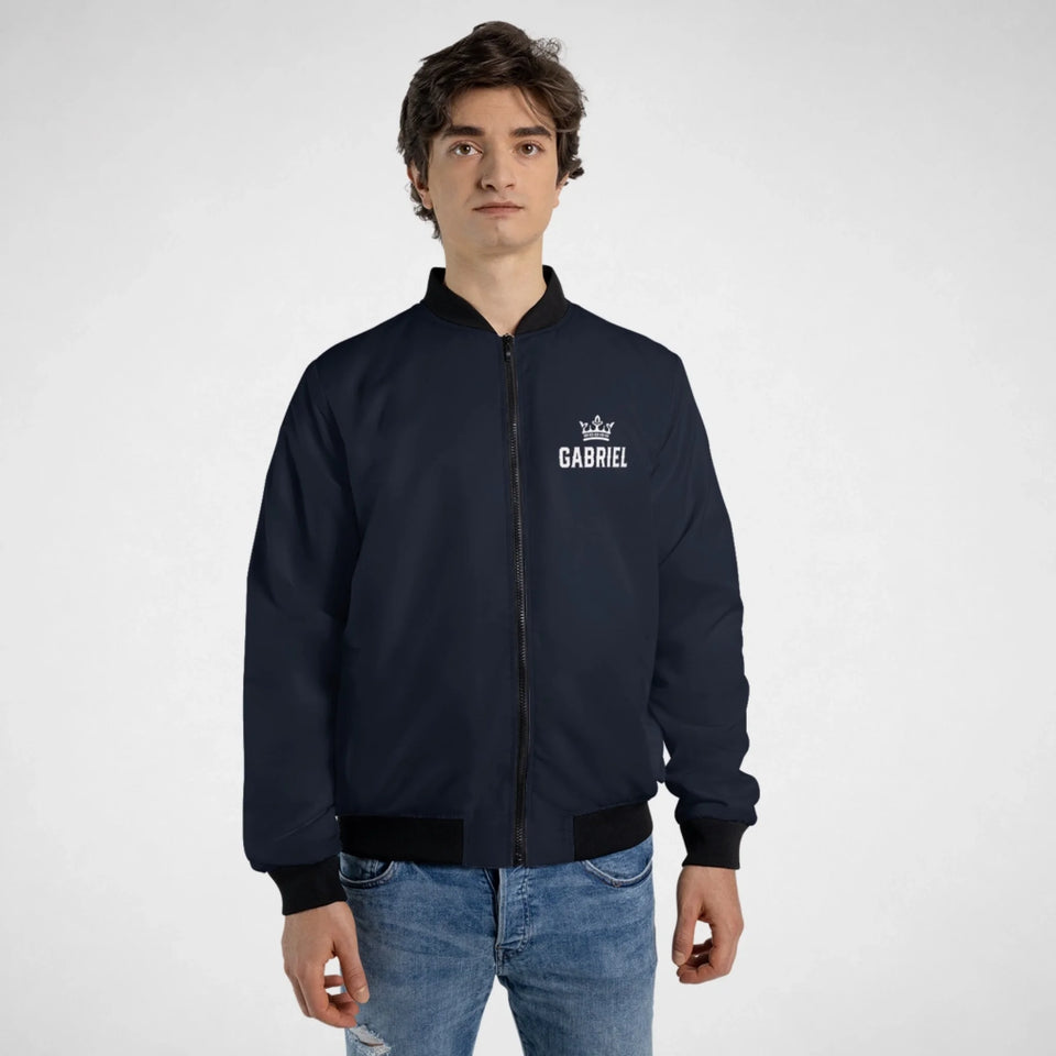 Personalized Name Bomber Jacket - Runs Through My Veins-66