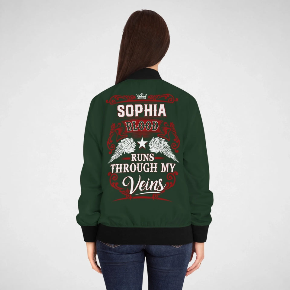 Personalized Name Polo Shirt - Runs Through My Veins-55