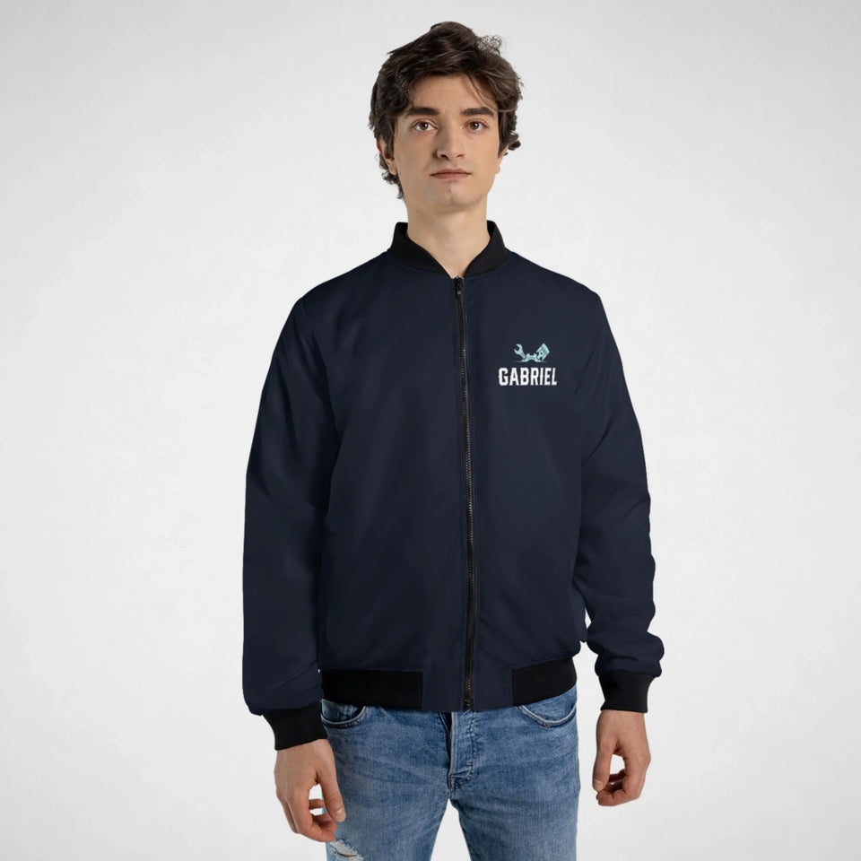 Personalized Name Bomber Jacket - If Name Can't Fix It No One Can-33
