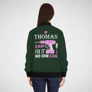 Personalized Name Bomber Jacket - If Name Can't Fix It No One Can-777