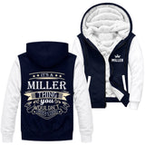 Personalized Name Fleece Zip Hoodie - It’s A Name Thing - Vintage Typography