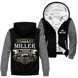 Personalized Name Fleece Zip Hoodie - It’s A Name Thing - Vintage Typography