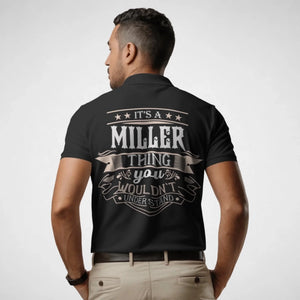 Personalized Name Polo Shirt - It's A Name Thing - Vintage Crest Style