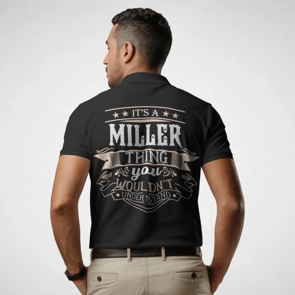 Custom Name Polo Shirt - It's A Name Thing - Vintage Typography