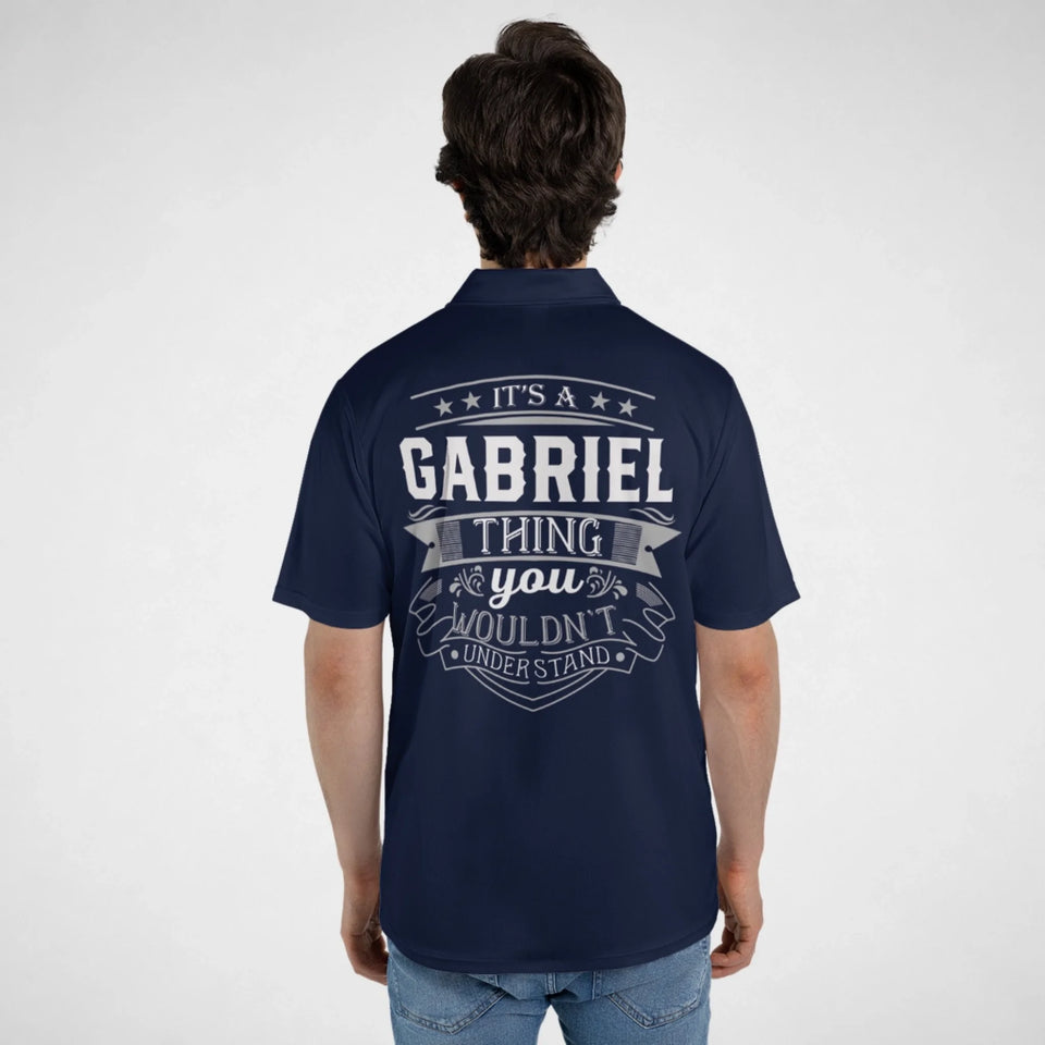 Custom Name Polo Shirt - It's A Name Thing - Vintage Typography-1