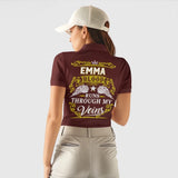 Personalized Name Polo Shirt - Runs Through My Veins