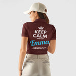 Personalized Name Polo Shirt - Keep Calm and Let Name Handle It