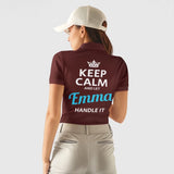 Personalized Name Polo Shirt - Keep Calm and Let Name Handle It