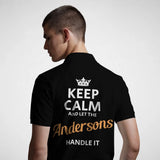 Personalized Name Polo Shirt - Keep Calm and Let Name Handle It-8734