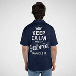 Personalized Name Polo Shirt - Keep Calm and Let Your Name Handle It-3