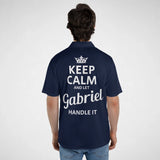 Personalized Name Polo Shirt - Keep Calm and Let Your Name Handle It-3