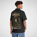 Personalized Name Button-Up with Initial - It’s A Name Thing - Vintage Crest