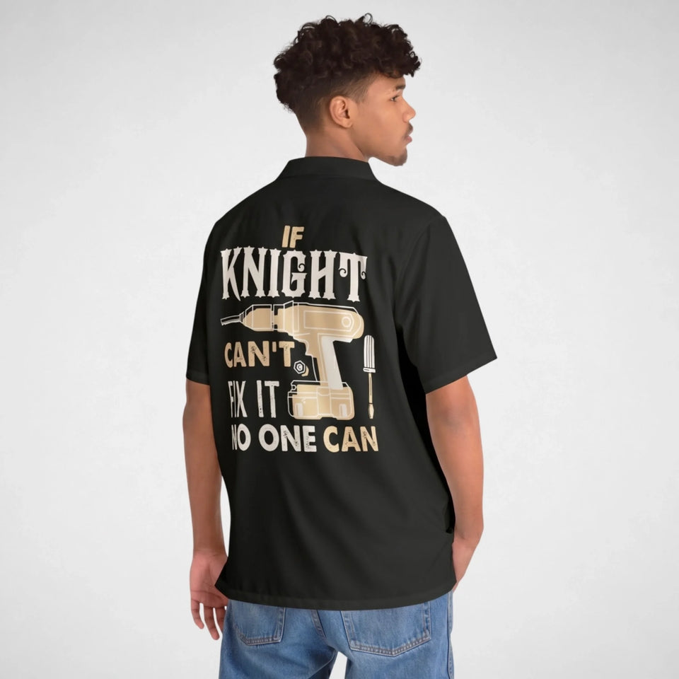 Personalized Name Button-Up Shirt - If Name Can't Fix It No One Can11