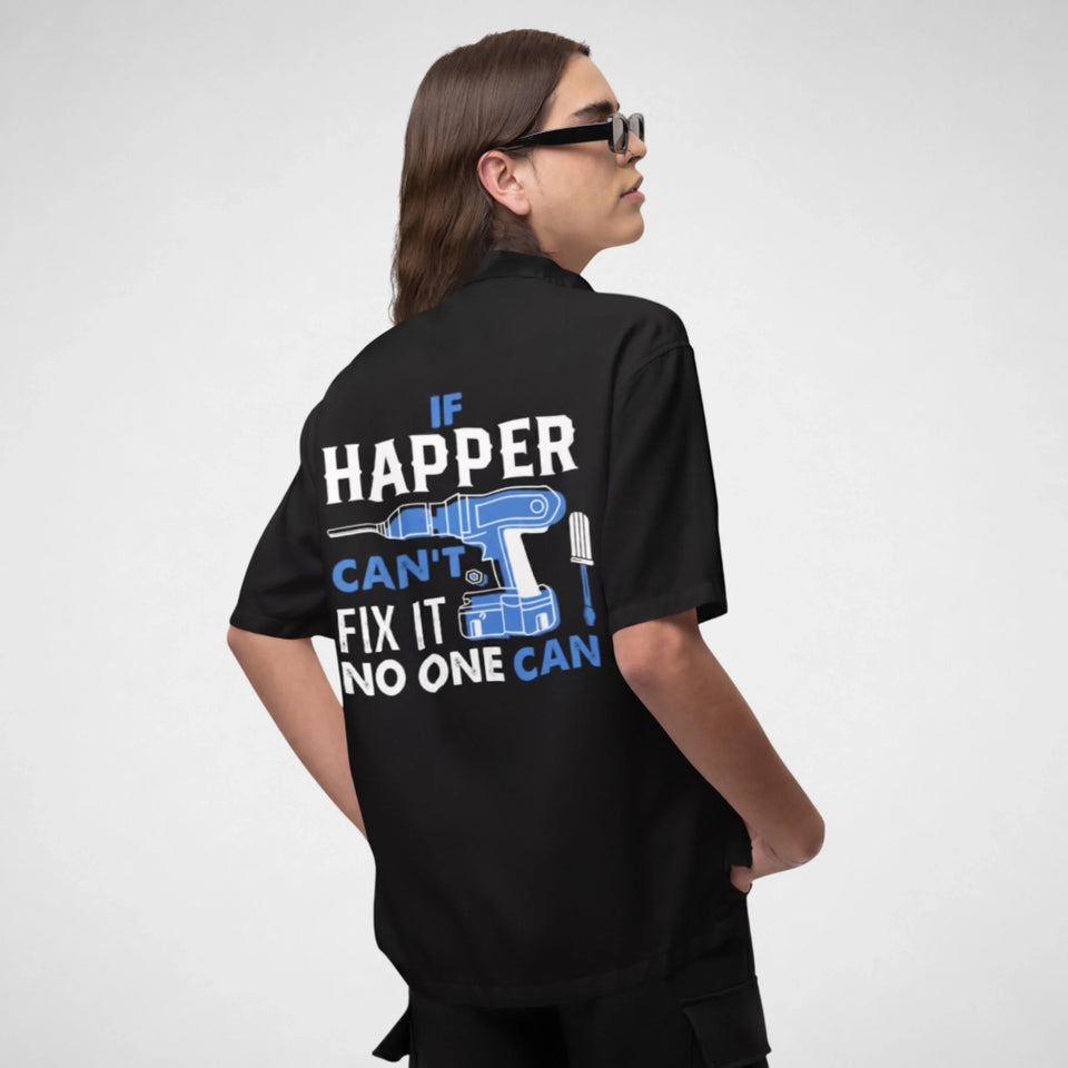 Personalized Name Button-Up Shirt - If Name Can't Fix It No One Can
