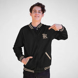 Personalized Name Baseball Jacket with Initial - It’s A Name Thing - Crest Style