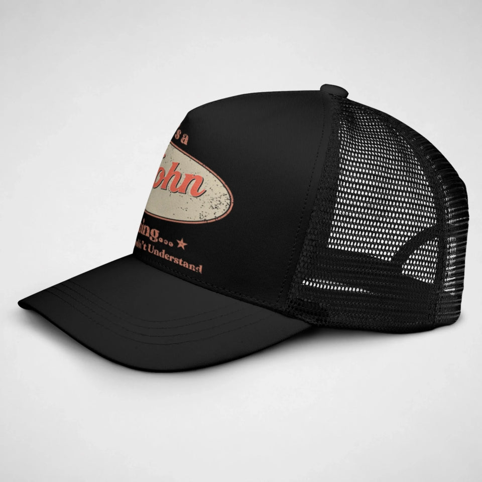 Personalized Name Trucker Cap - It's A Name Thing - Vintage Style