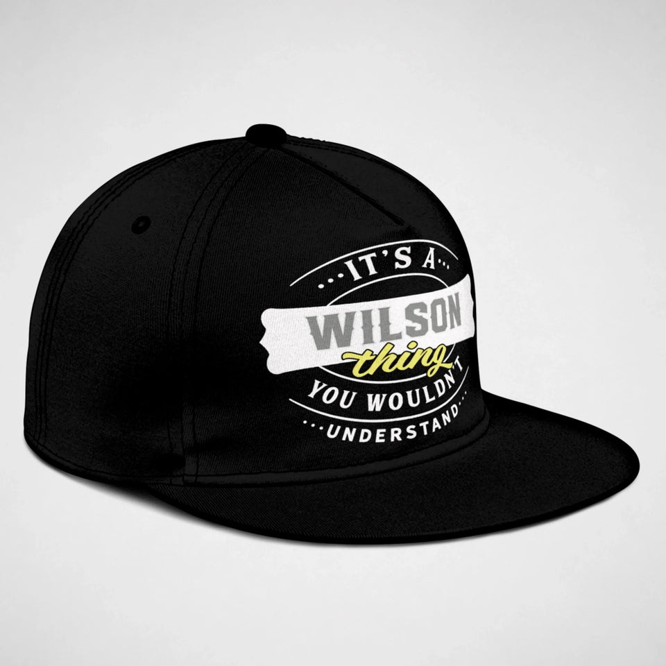 Personalized Name Snapback - It's A Name Thing -Vintage Badge Typography-566