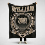 Personalized Name Blanket with Initial - It’s A Name Thing - Crest Style-1