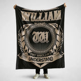 Personalized Name Blanket with Initial - It’s A Name Thing - Crest Style-1