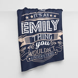 Custom Name Blanket - It's A Name Thing - Vintage Typography-456