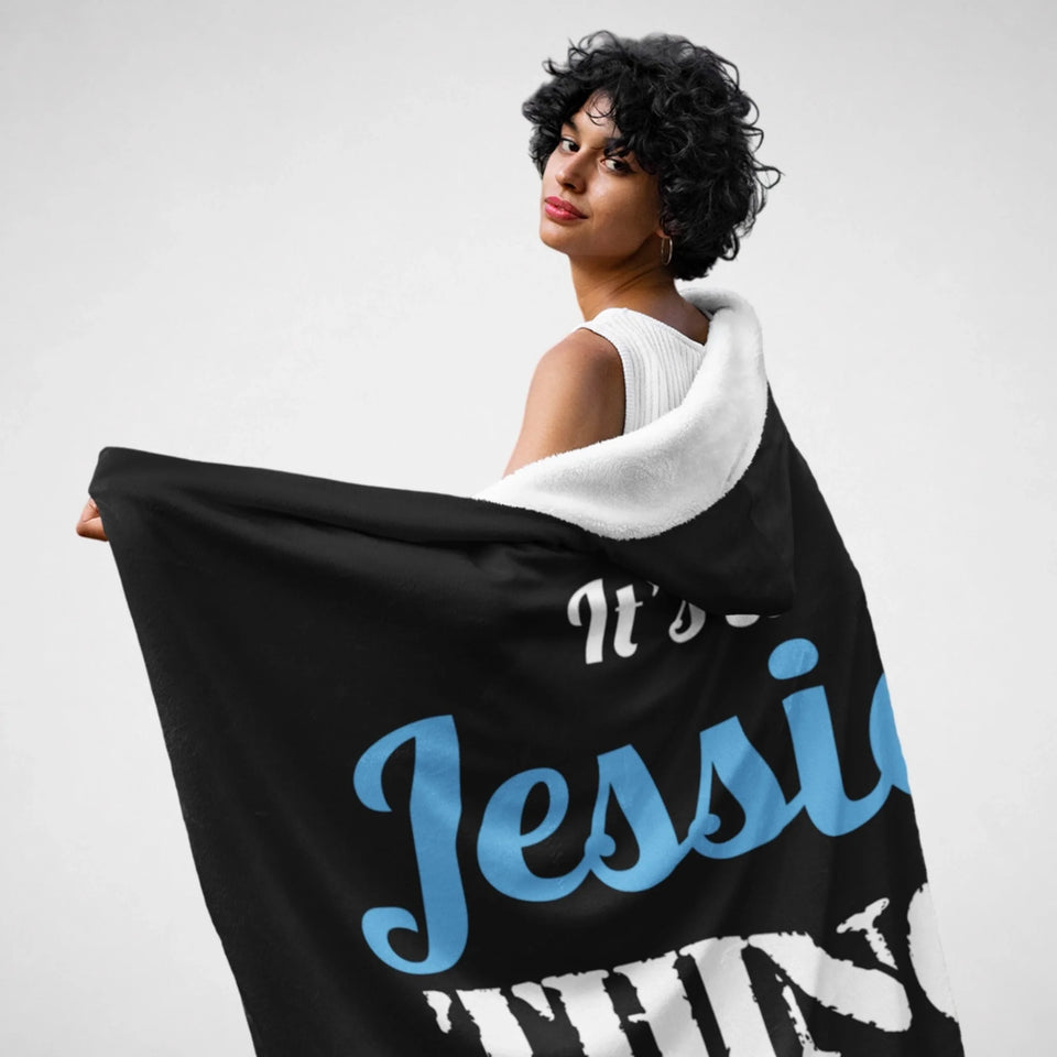 Personalized Name Hooded Blanket - It's A Name Thing-11