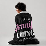 Personalized Name Hooded Blanket - It's A Name Thing