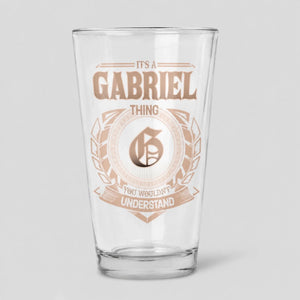 Personalized Name 16oz Glass Cup - It's A Name Thing