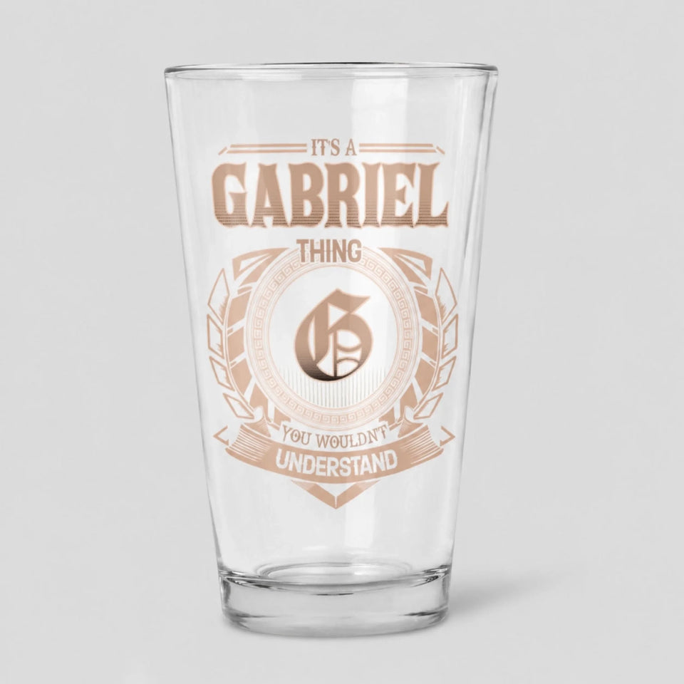Personalized Name 16oz Glass Cup - It's A Name Thing