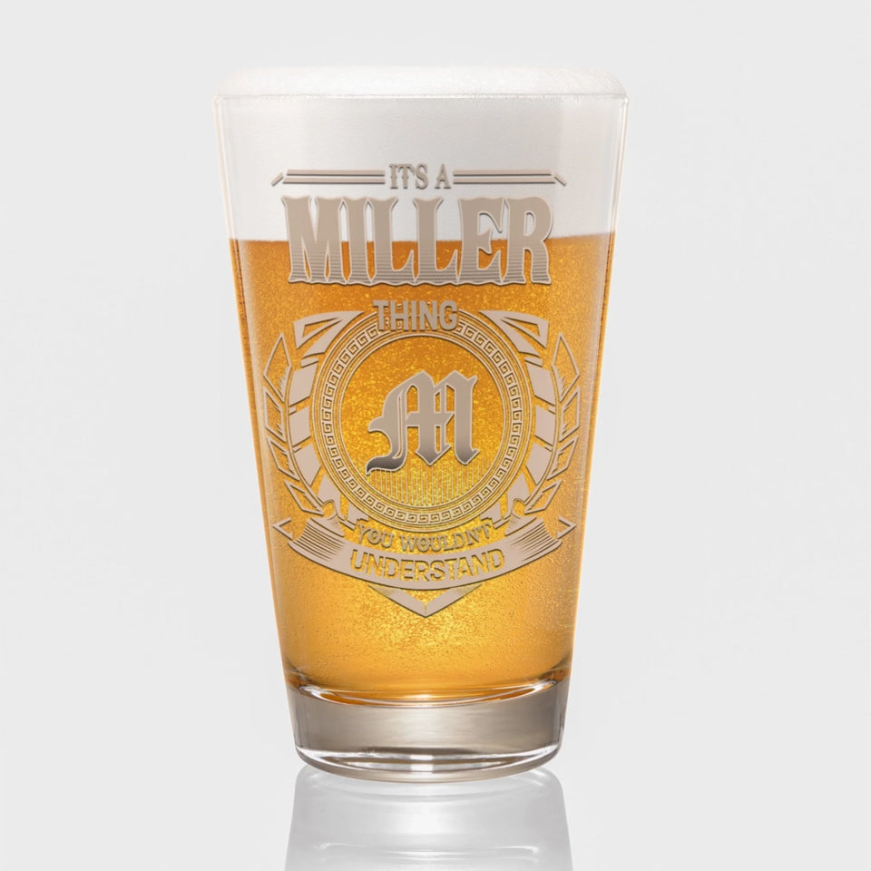 Personalized Name 16oz Glass Cup - It's A Name Thing-123