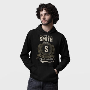 Custom Name and Initial Hoodie - It’s A Name Thing - Vintage Crest Style Front