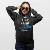 Custom Name Hoodie - Keep Calm and Let The Last Name Handle It - Front