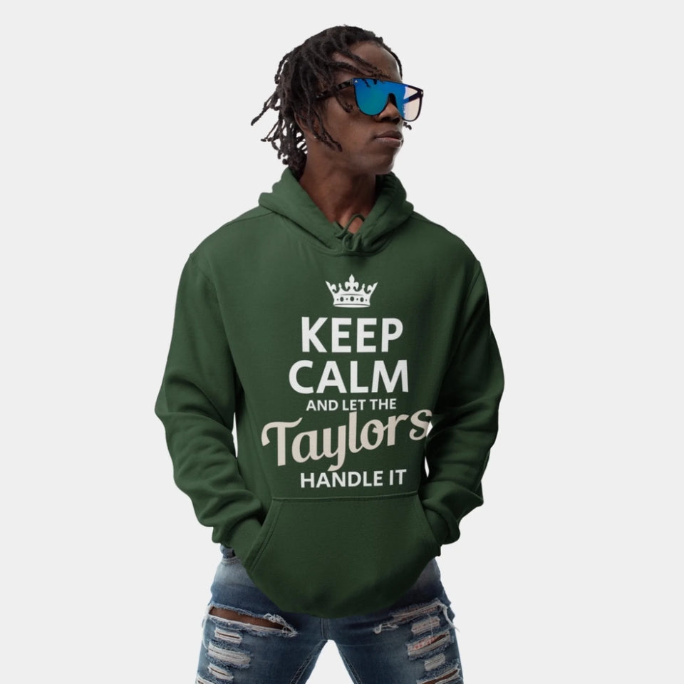 Custom Name Hoodie - Keep Calm and Let The Name Handle It - Front