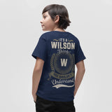 Custom Name Youth T-Shirt - It’s A Name Thing - Vintage Crest Style