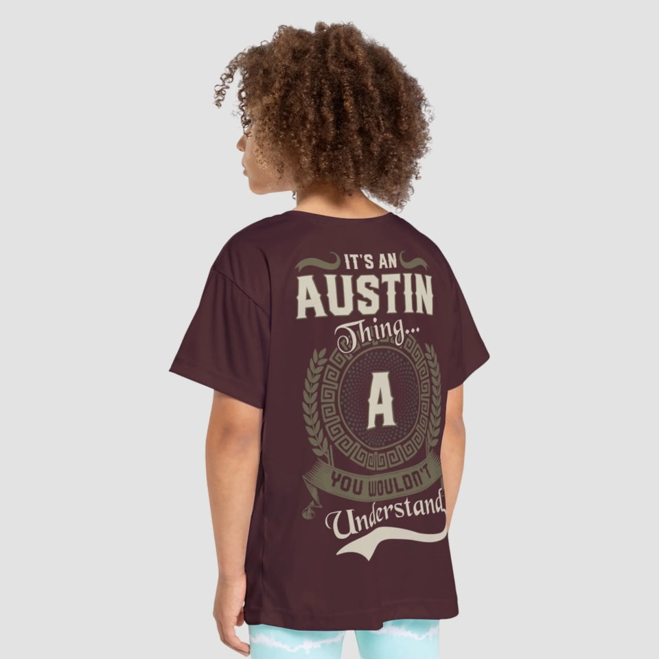 Custom Name Youth T-Shirt - It’s A Name Thing - Vintage Crest Style-91