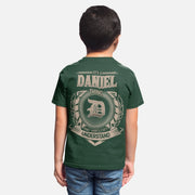 Custom Name Youth T-Shirt - It’s A Name Thing - Vintage Crest Style-9