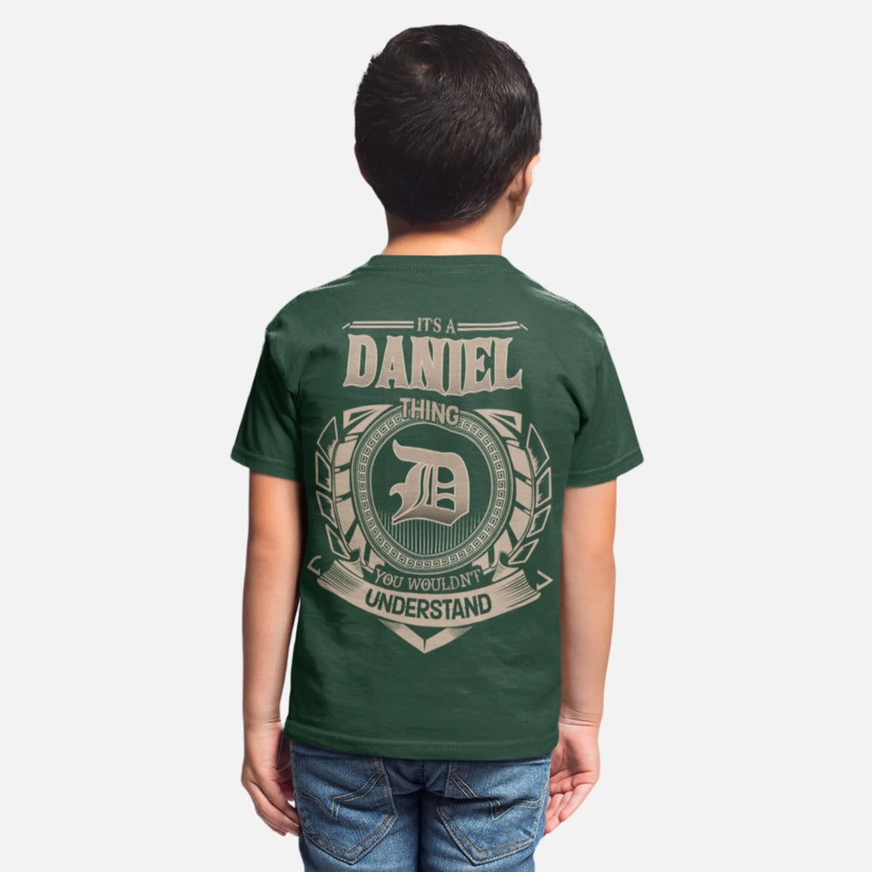 Custom Name Youth T-Shirt - It’s A Name Thing - Vintage Crest Style-9