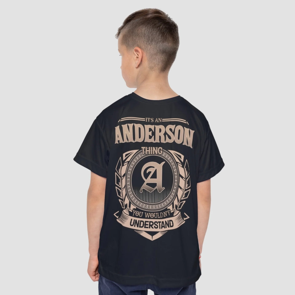 Custom Name Youth T-Shirt - It’s A Name Thing - Vintage Crest Style1