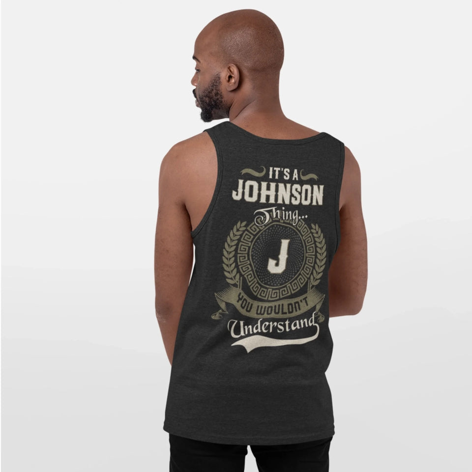 Personalized Name Unisex Jersey Tank - It's A Name Thing - Vintage Crest Style