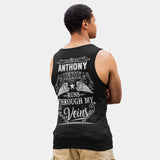 Personalized Name Jersey Tank - Runs Through My Veins-5