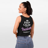 Personalized Name Jersey Tank - Keep Calm And Let Name Handle It-6